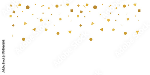 falling gold confetti A bold yet minimalist composition with handcrafted textures, geometric forms, and clean color blocks. A modern and elegant design that balances simplicity with artistic warmth on