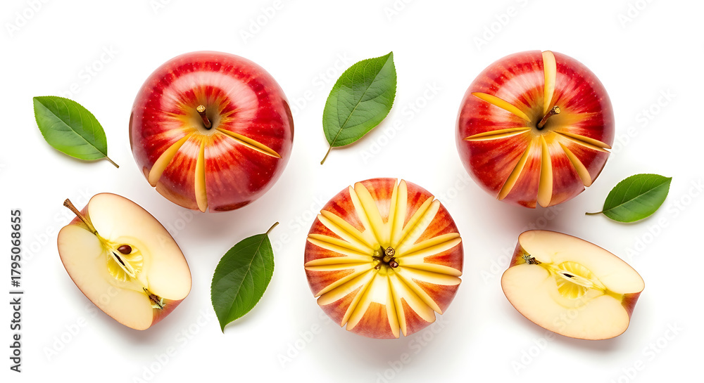 Naklejka premium set of fruits isolated