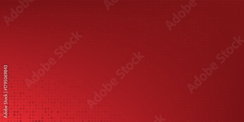 Red diagonal geometric shape with halftone. Modern fiber textured vector eps 10