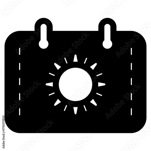 summer season calendar icon