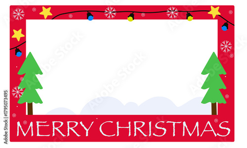 Christmas photoboot cute red png