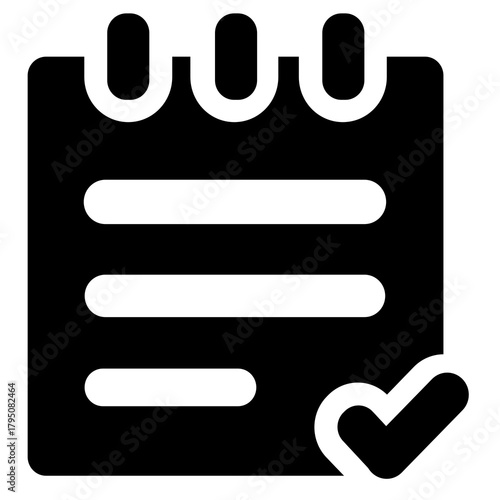 vector illustration of an appointment reminder icon