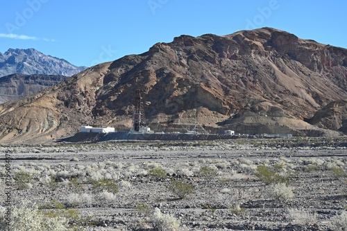 Dried up river bed with an Ore mine next to it. 