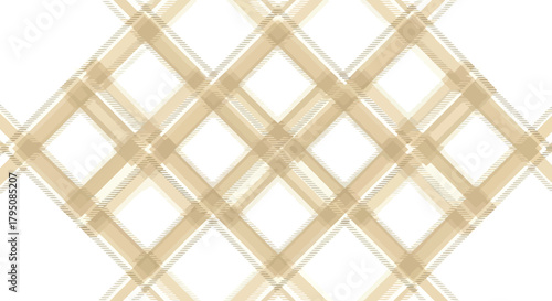 Neutral beige plaid pattern with intersecting lines, abstract textile design