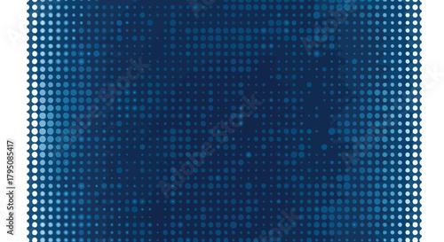 Abstract grid pattern in blue shades against a white background