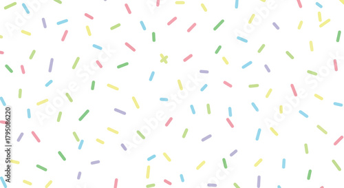 Colorful Sprinkles on White Background - Cheerful and Festive Decoration