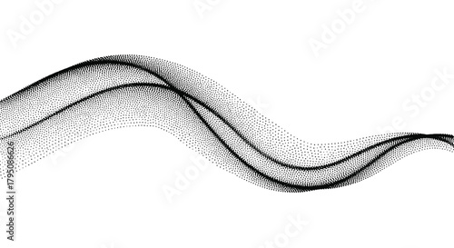 Elegant Smoke Wave Design with Smooth Curves and Transparent Effect