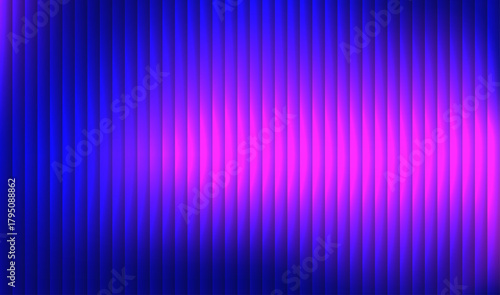 Ribbed fractal glass texture effect with bright dreamy gradient of purple pink and futuristic elegant mysterious look. Bold dynamic design blending bright colors and geometry. Vector illustration