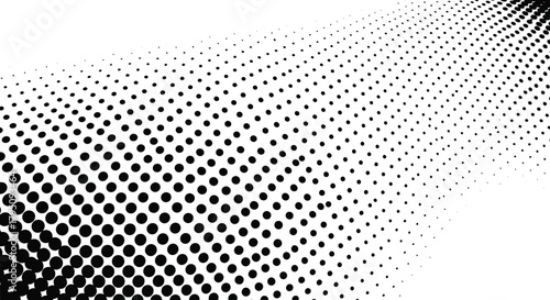 Halftone Pattern Abstract Dots Design in Black and White