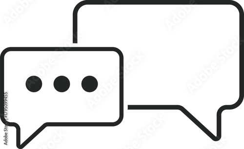 Message icon set. Chat discussion symbol. online conversation Speech bubble. chat bubbles icons collection