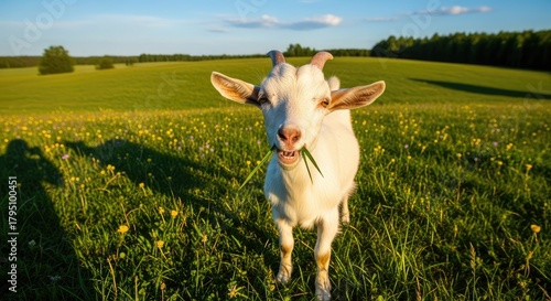 Fototapeta Naklejka Na Ścianę i Meble -  goat on the meadow