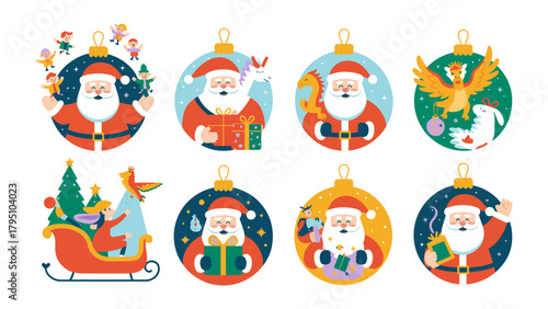 Festive Ornaments of Christmas: a collection of vibrant ornaments showcasing iconic symbols of Christmas, capturing the warmth, joy, and spirit of the holiday season.