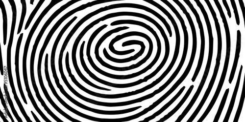 fingerprint background, print, banner. Vector white and black fingerprint texture. fingerprint background, maze, white print. Fingerprint seamless background on square shape.