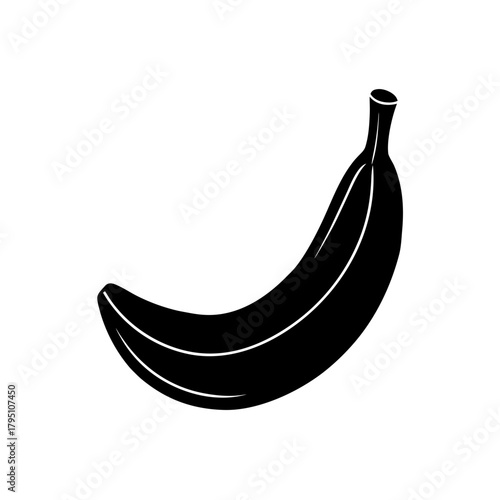 Silhouette of a fruit on transparent background