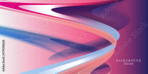 Flowing glowing color motion concept trendy abstract background