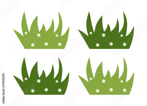 Fresh Green Shrubbery Element for Nature Backgrounds