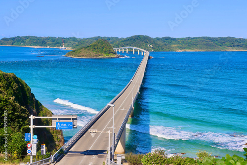 角島大橋・俯瞰（山口県・下関市）