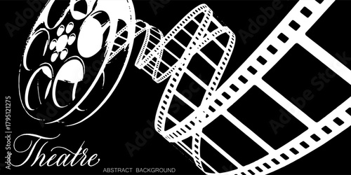 Filmstrip set illustration vector eps 10