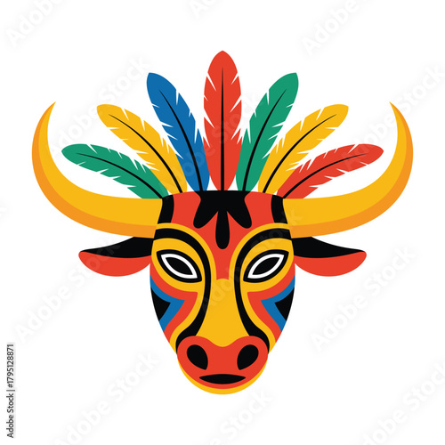 Vibrant Carnaval de Barranquilla Vector Art.