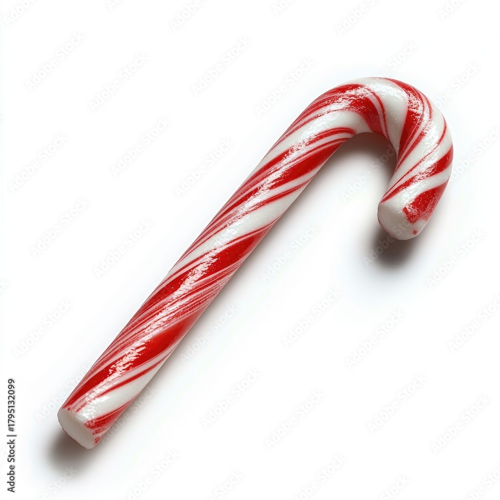 Fototapeta premium Delightful candy cane treat isolated background food photography high quality gigapixel standard