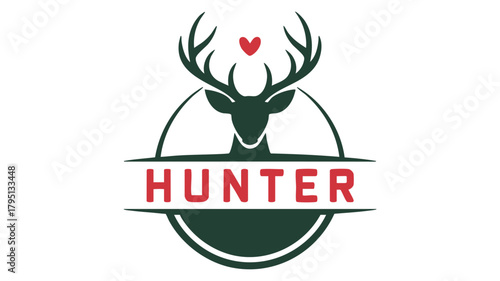 Deer head hunter outdoor themed