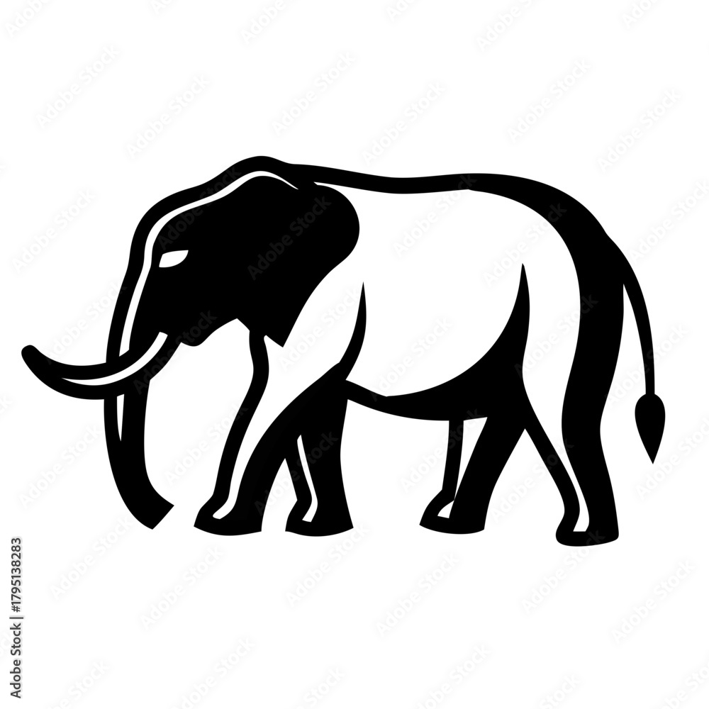 Fototapeta premium elephant vector illustration
