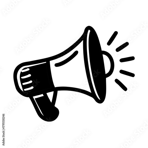 vector illustration of megaphone