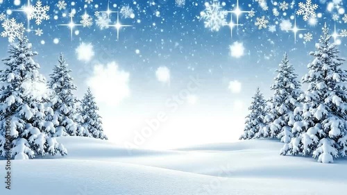 winter landscape with snow and trees