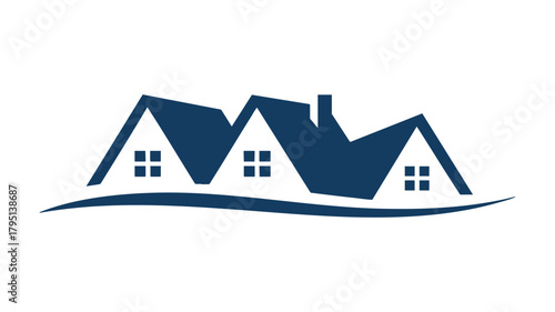Real estate housing property logo