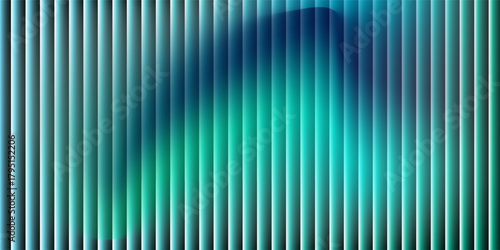 Futuristic neon texture with vibrant shades of blue green gradients and bright smooth fluted vertical lines. Bold dynamic design blending smooth. modern.