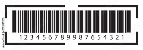 Realistic barcode. Barcode icon. Vector illustration. Barcode icon. Barcode vector icon. Simple fake bar code. Bar code for web design. Barcode isolated barcods icon for selling, Product Barcode Trend