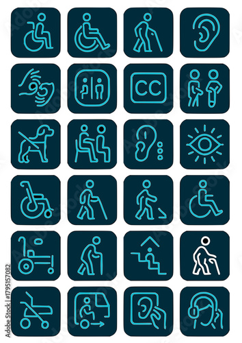 Accessibility & Inclusive Design Icons