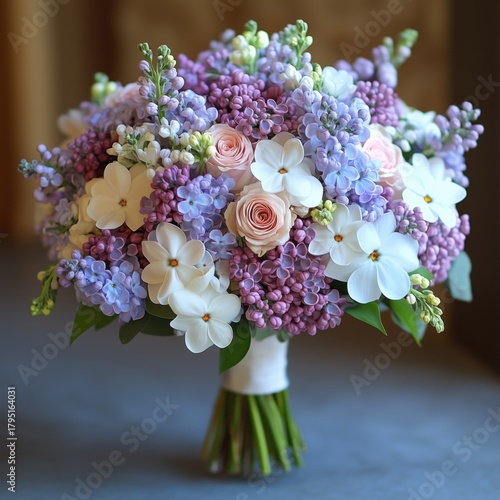 A delicate bouquet of flowers
