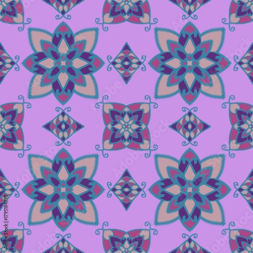 seamless pattern with flowers no ai