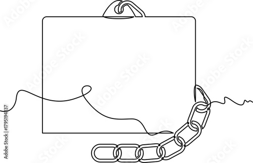 one line art Inlet Breeching Cap vector illustration. line art, one continuous line, simple, hand drawn and sketch style. for icons, symbols, signs or logos. PNG