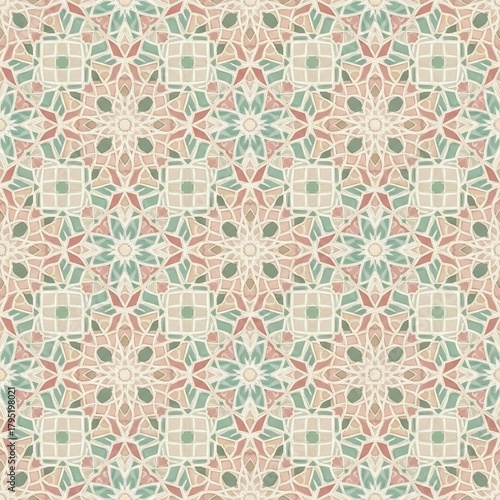 Soft Pastel Moroccan Hijab Pattern Design