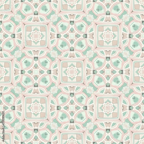 Soft Pastel Moroccan Hijab Pattern Design