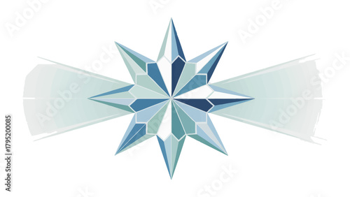 Star Emblem of Excellence: An elegant star emblem, radiating with brilliance, symbolizes achievement and excellence, perfect for any branding or decorative needs.