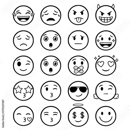 Emoji Emotion Grid 
