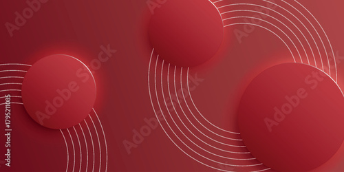 Abstract background with a trendy and modern 3D circle design. Minimalist and luxurious background concept for websites, banners, covers, presentations, and certificates. Vector illustration VOL. 2