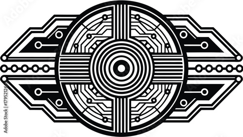 Microprocessor Chip with Electronic Connections