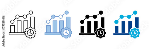 Efficiency    Icon Set Multiple Style Collection