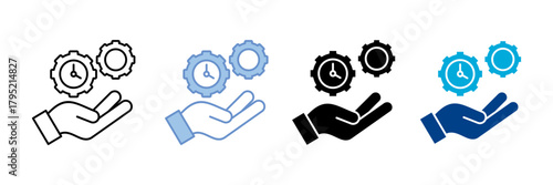 Service  Icon Set Multiple Style Collection