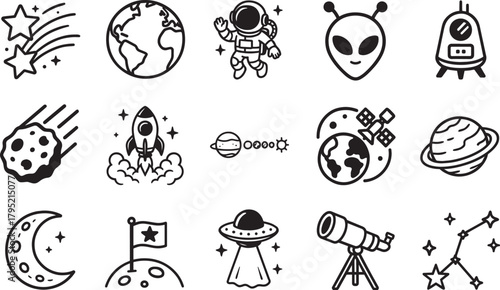 Embark on a captivating journey through the cosmos with this meticulously crafted illustration, a visual symphony of celestial bodies and interstellar wonders.