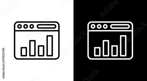 Web Traffic White Icon Set Design