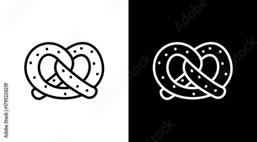 Pretzel  White Icon Set Design