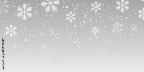 Wallpaper Mural Seamless realistic falling snow or snowflakes pattern on transparent background PNG overlay Torontodigital.ca