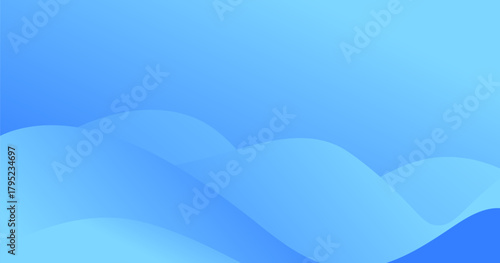 Abstract blue wave background with smooth flowing curves and soft gradient tones. The modern, calming design creates a clean and fluid visual suitable for digital graphics, presentations, websites