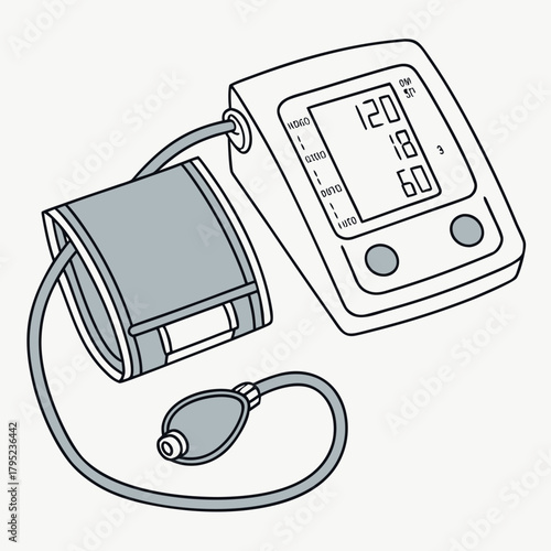 Digital blood pressure monitor for health tracking