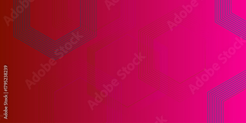 Luxury red and gold abstract background. Abstract background with hexagonal geometry as the main figure. Tech business gradient background banner presentation art design hexagonal elements .
